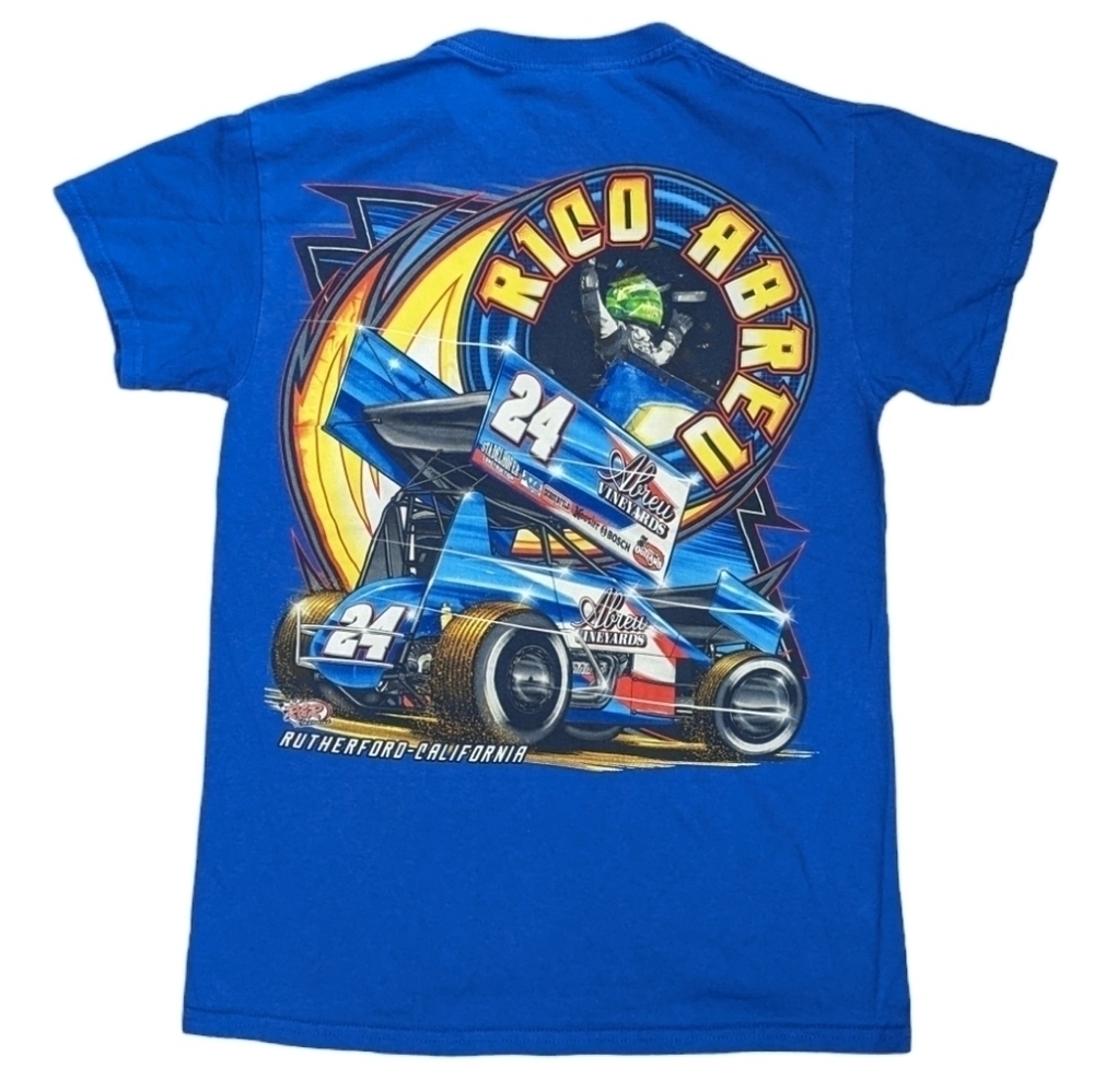 Rico Abreu Men's Shirt Small Driver Racecar Race Sprint Car Fan Midget Winner - Picture 4 of 6